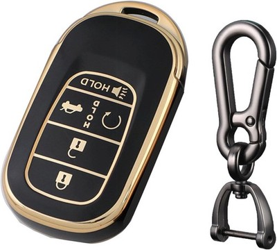 Key Fob Cover with Keychain, Car Key Shell Protector Holder 5  Style: White 03