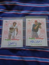BRANDON WALTER/DUSTIN HARRIS AUTOGRAPHES.. 2 CARD DEAL