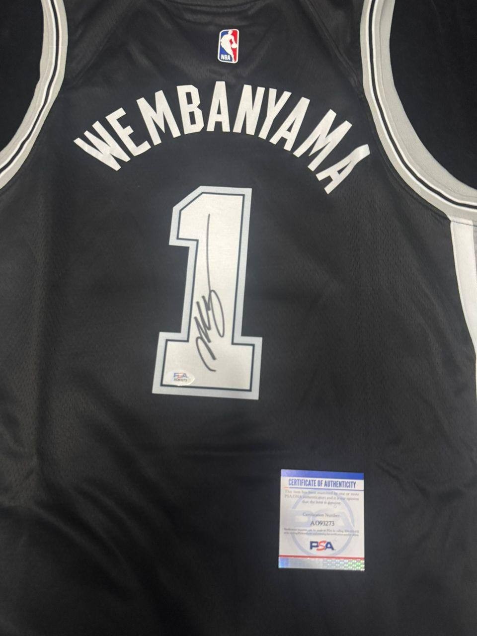 Signed San Antonio Spurs Victor Wembanyama Jersey PSA COA Autographed NBA view 6