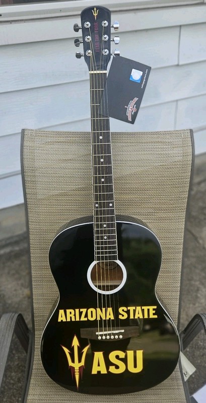 Your School Rocks College Guitars  University of Arizona Acoustic Guitar aszt 1