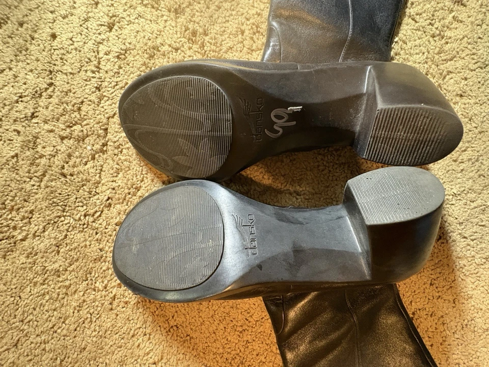 Botas altas hasta la rodilla Dansko para mujer talla 38 negras fecha noche boho Foto 4 de 4