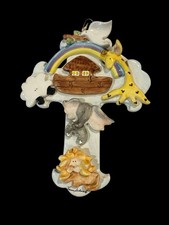Vintage KoKo Originals Laura Schwartz Ceramic Cross Noah's Ark Baby Nursery
