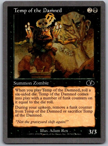 Temp of the Damned 38/94 Unglued Common MTG
