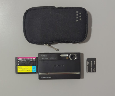 [EXC+5] Sony Cyber-shot DSC-T9 Black 6.0MP Digital Camera 512MB MS Duo JAPANESE