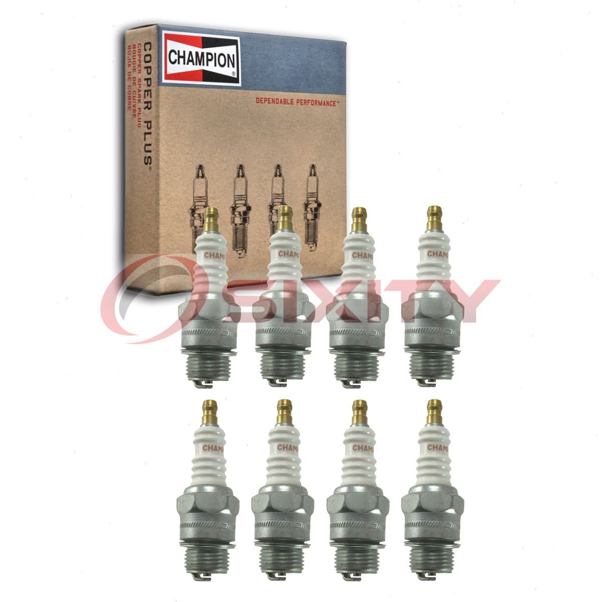 8 pc Champion Industrial Spark Plugs for 1932-1935 Stutz Model DV-32 td