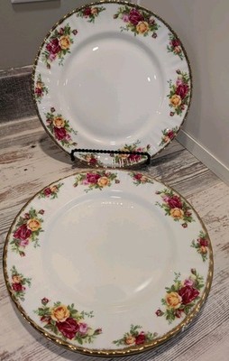 Three Royal Albert Old Country Roses 10.5'' Dinner Plates New With Tags