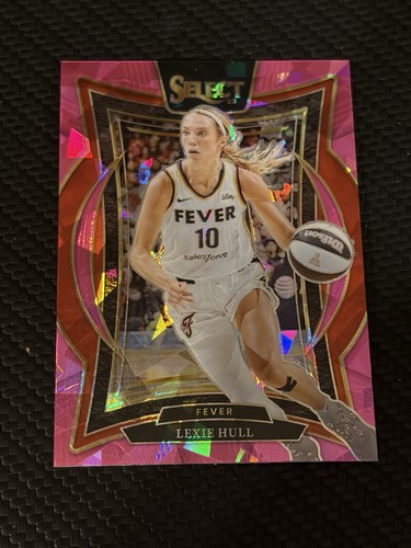2025 Panini Prizm Select WNBA - Pink Cracked Ice 🏀 Lexie Hull #67 🏀 Fever