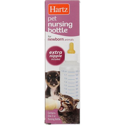 4 Pack Hartz Pet Nursing Bottle, 2 oz