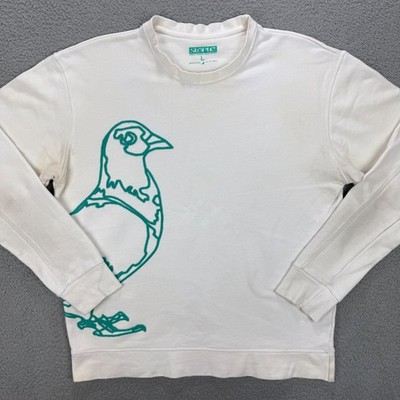 Staple Pigeon Sweatshirt Mens Large L White Logo Fleece Sweater Streetwear Jeff
