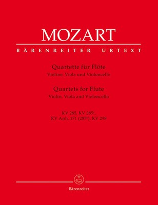 Flute Quartets | for Flute, Violin, Viola and Violoncello | Mozart | Stimmensatz