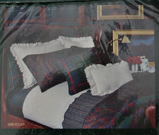 NWT VTG Ralph Lauren Greycliff Tartan Euro Sham Pillow Cover 26" Plaid JM26 4