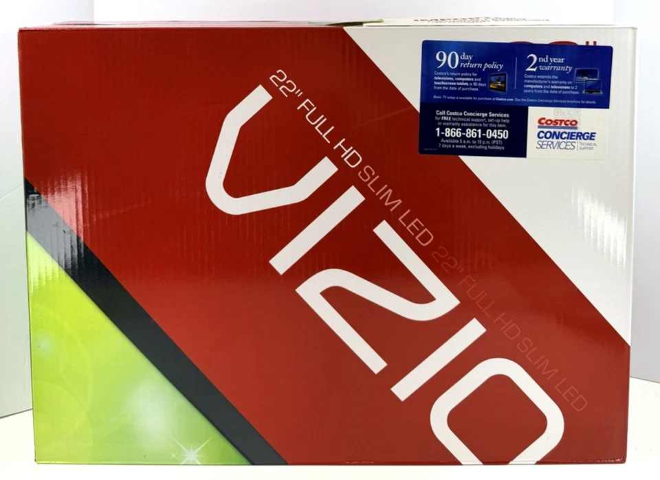 Vizio 22-inch TV Model E221VA Flatscreen 1080p LCD TV With Integrated Speakers - Image 2 of 4