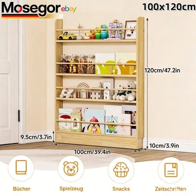 Kinderregal Kinder Bücherregal Wandregal Spielzeugregal aus Holz SONDERPREIS  - Bild 1 von 4