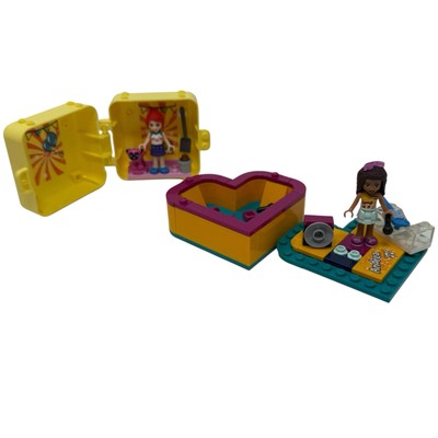 LEGO FRIENDS Mia's Pug Cube 41664 & Andrea s Heart Box Mini Sets Lot
