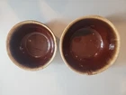 Vintage Mccoy 7027 & 7028 Glaze Drip Cereal Bowl Lot Of 2 - USA Made