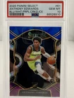 2020 PANINI SELECT ANTHONY EDWARDS BLUE WHITE PURPLE CRACKED ICE RC PSA 10