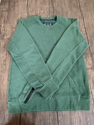 VTG Russell Athletic Men s S Green Fleece Crewneck Sweatshirt Pullover Casual