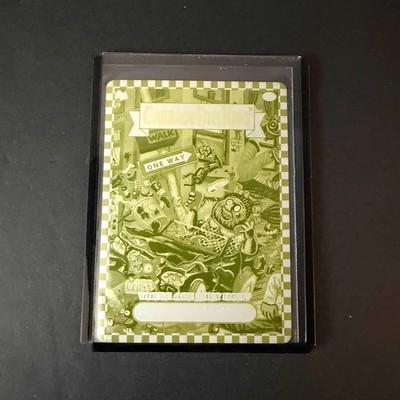 GARBAGE PAIL KIDS FLASHBACK 1 BABBLING BROOKE 79A - YELLOW PRINTING PLATE CS