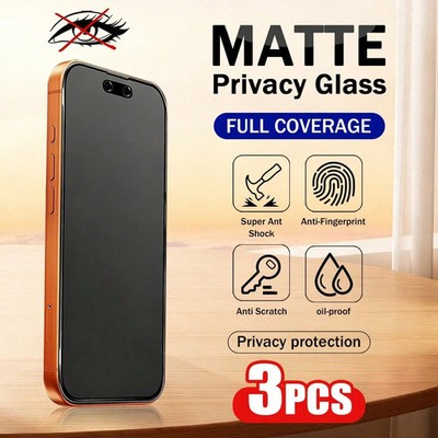 XINHONGYU 3er Pack matte Datenschutzbildschirmschutzfolie für iPhone Billig24