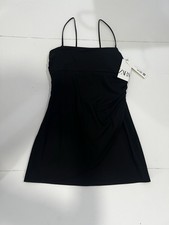 Zara Dress Womens Small Black Mini Fairy Grunge Babydoll Whimsigoth Preppy Party