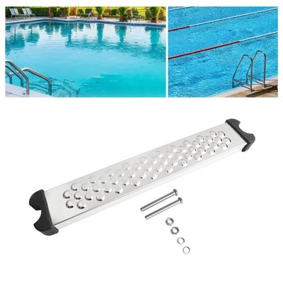 304 SS Poolstufe für erhöhte Sicherheit rutschfeste Gummiauflagen 50x10x5cm Ma