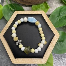 Handmade Ceramic Bead Beaded Stackable 6 Plus Stretch Bracelet New B8999