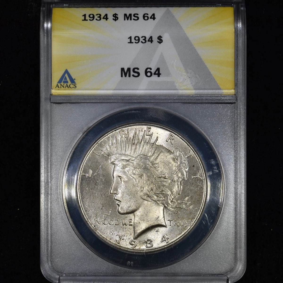 MS 64 Graded 1934 Year Peace Dollars (1921-1935) for sale | eBay