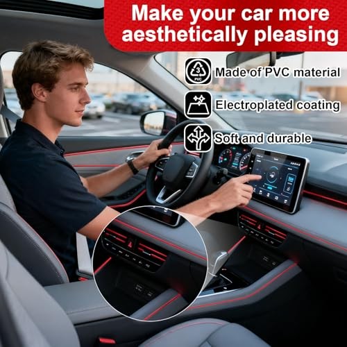 Car Air Conditioner Decoration Strip - Air Vent Outlet Trim Decoration 20PCS