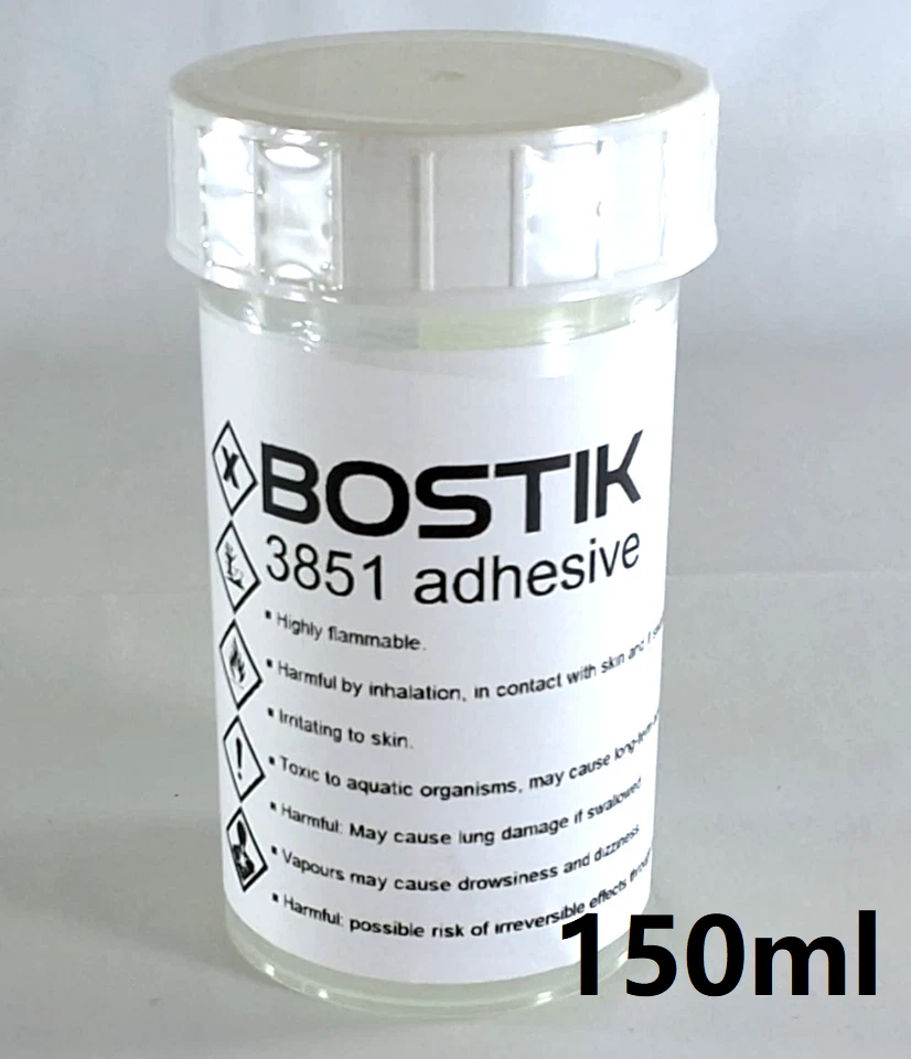 ☢ BOSTIK 3851 ☢ Adhesive Glue 150ml Latex Rubber Clothing Repair Masks Catsuits