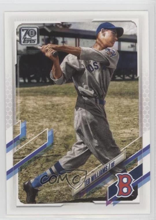 2021 Topps Legend Variation SSP (Swinging) Ted Williams #491 HOF 7xr