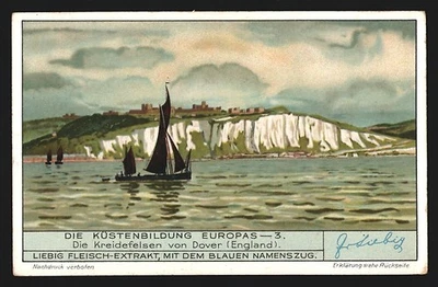 Image de collection Liebig, formation côtière de l'Europe, falaises de... - Photo 1/2