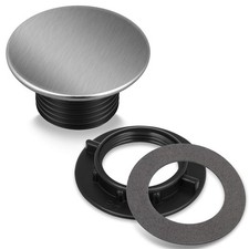 Kitchen Faucet Hole Cover Stainless Steel, Premium Sink Tap Hole Cover, Brushed