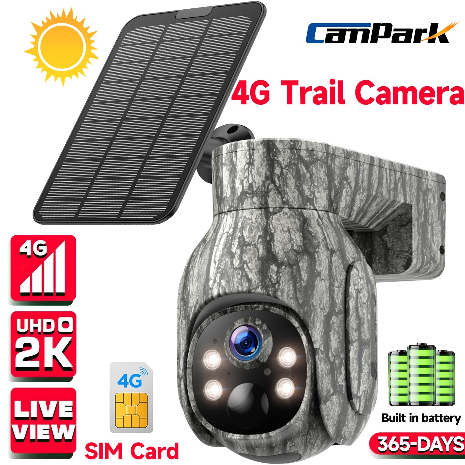 Wireless Solar Battery Pan With Sim Card