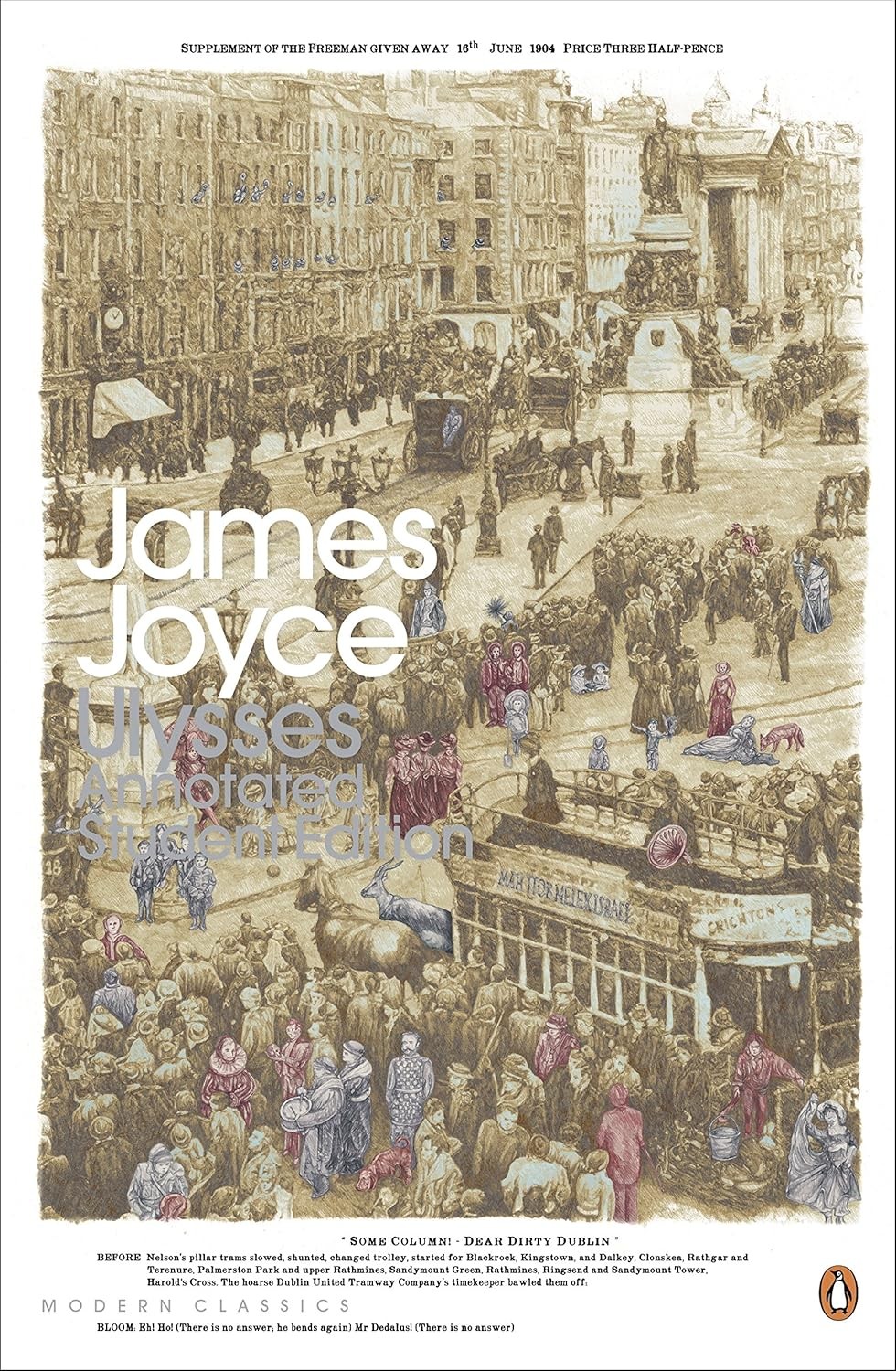 Modern Classics Ulysses Annotated Student's Edition by James Joyce - Image 3