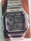 Men's Casio watch AE-1200WH World Time Illuminator — photo 2