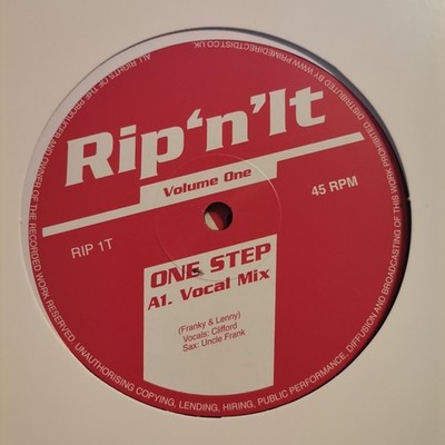 Deep House - Garage House -- Rip 'N' It  -  Vol One - Mega Rare - Brane New 