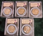 2014 Kennedy Half Dollar PCGS Silver Set 5 Coins 50th Anniversary Signed