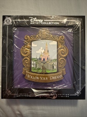 Disney Artist Collection Pin Disney Castle Spinner Jumbo Pin LE 1000 Jes Willis
