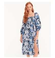 J Crew Linen Dress Daydream In Zinnia Floral ...