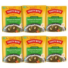 Tasty Bite Kashmir Spinach, Ready to Eat, 10 Ounce, Pack of 6, Microwavable E...