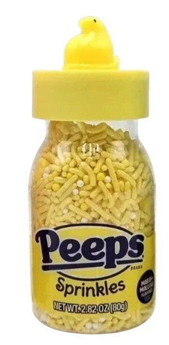 Peeps Marshmallow Flavored Yellow Sprinkles, 2.82oz Limited Edition - Picture 2 of 2