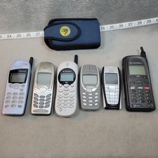 Lot of 6 Vintage Cell Phones Nokia Motorola iDEN Untested Parts Repair Collector