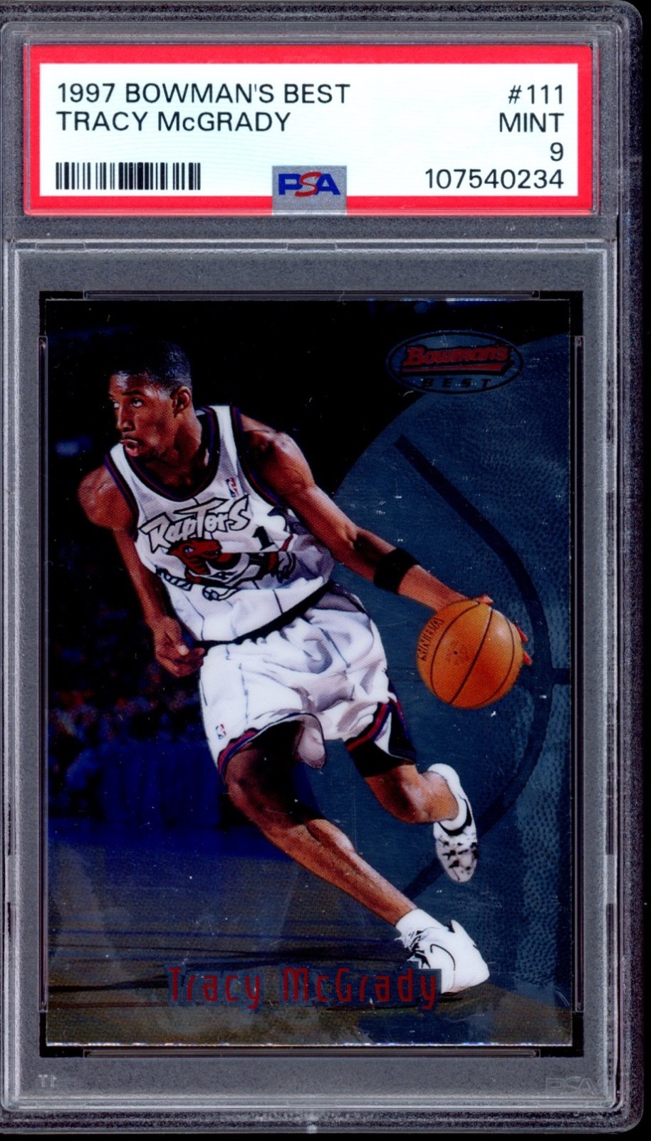 1997 Bowman's Best Tracy McGrady Rookie # 111 PSA 9 MINT