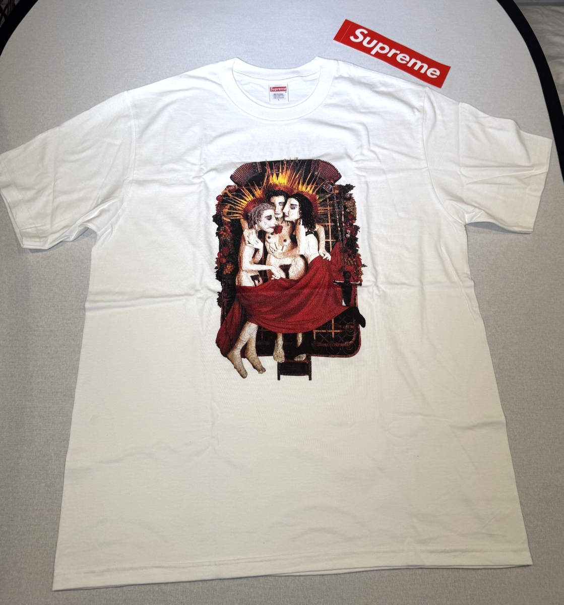 SUPREME x JANE'S ADDICTION RITUAL TSHIRT - LARGE - WHITE - NEW | eBay