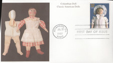 1997 First Day Cover - honoring Classic Dolls - Columbian Doll - Mystic
