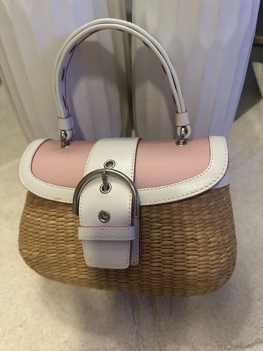Coach White Women's Straw Exterior Bags & Handbags for sale | eBay