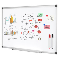 Gianna 36 X 24 inches Magnetic Dry Erase Board with Aluminum Frame, Whiteboard f