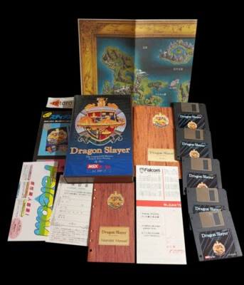 DRAGON SLAYER MSX MSX2 The Legend of Heroes Falcom Complete Jap - Imagen 1 de 4