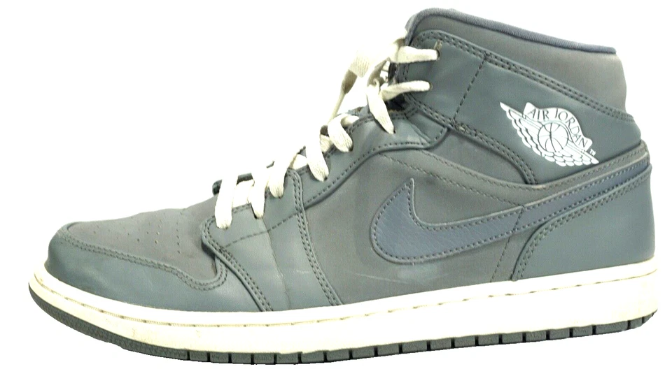 - Air Jordan 1 Retro Mid Cool Grey. Size 11.5 554724-014 - Image 3 of 4