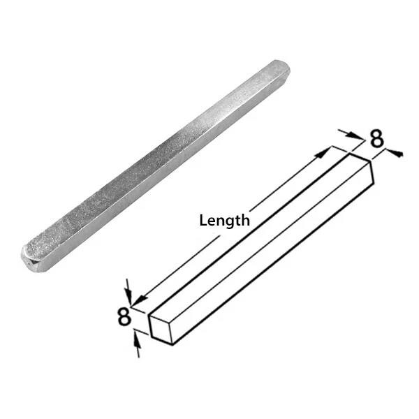 7mm 8mm Door Handle Spindle Bar - Plain/Split 60-140mm for UPVC Windows & Doors - Image 4 of 4